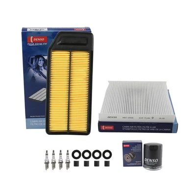 Denso Tune Up Kit NGK 4 Spark Plugs & Boots Kit for Acura TSX Base 2.4L L4 K24A2 - Image 1 of 2