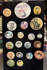 20er Set SUPER RARE Vintage Betty Boop Pin Anstecker Broschen Pin Sammlung - Bild 1 von 10