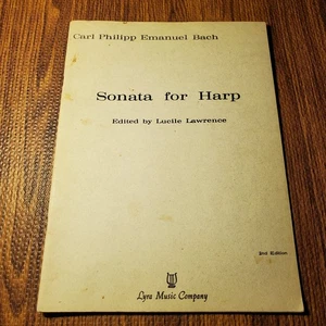 Bach Sonata for Harp 2nd Edition Lyra Music Co - Picture 1 of 7