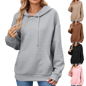 Plus Size Women Sweatshirts Hoodies Long Sleeves Hooded Pocket Drawstrings LOOSE - Picture 1 of 25