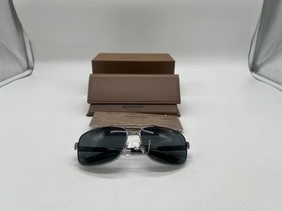 Gafas de sol Burberry B 3074 1003/87 plateadas 63-15-135 3N NUEVAS CON CAJA Y ETIQUETAS Foto 1 de 4