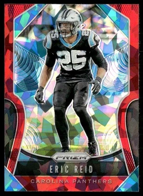 2019 Panini Prizm Red Cracked Ice Eric Reid #180 *B* - Image 1 of 2