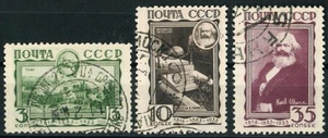 URSS UNIÓN SOVIÉTICA 1933 50 Aniversario de la Muerte de Karl Marx - USADO - Imagen 1 de 2