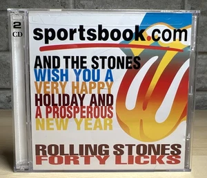 Forty Licks by The Rolling Stones 2 CD 2002 Sportsbook Cross Promo / Premium NEW - Picture 1 of 4