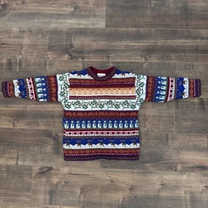 Laura Ashley Mother & Child Kids Ugly Christmas Sweater 6-7yrs, 48" Wool Blend - Picture 1 of 6