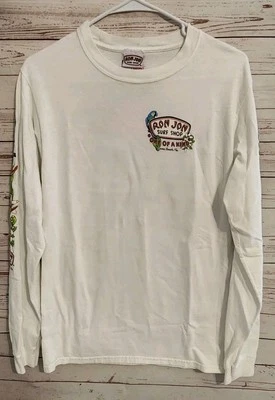 Camiseta Ron Jon Surf Shop Única en Su Tipo Cocoa Beach, Florida Blanca Manga Larga Pequeña Foto 1 de 4