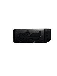 21-23 JEEP WRANGLER 80 EMBLEMA PLACA DE IDENTIFICACIÓN PUERTA DELANTERA IZQUIERDA OEM 68505563AA - Imagen 1 de 4