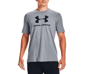 Under Armour Mens Sportstyle Logo Tee - Grey - Picture 1 of 4