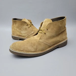Clarks Herren Bushacre 2 Chukka Stiefel 10M Weizen Braun Outdoor Wildleder Schuhe 15522 - Bild 1 von 9