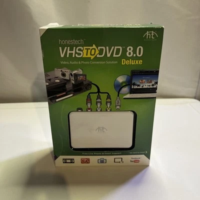 Honestech VIDBOX VHS to DVD 8.0 Deluxe VHS to DVD converter - New SEALED - Image 1 of 3