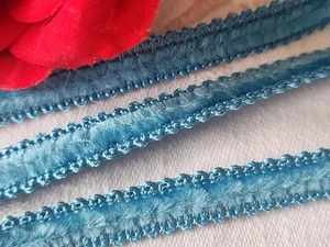 Vintage Blue Silky Ribbon Heart Superb 2 Meters By 1 Cm A5 - Picture 1 of 4