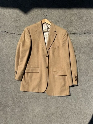 Куртка блейзер STAFFORD мужская смесь верблюжьих волос классический крой желтовато-коричневая размер 38 обычный покрой - Изображение 1 из 4