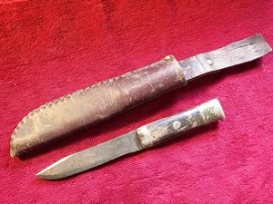 VINTAGE JAGD ANGELN OUTDOOR SCHARFES MESSER BERGANS SCHLITTEN NORWEGEN NORGE - Bild 1 von 6