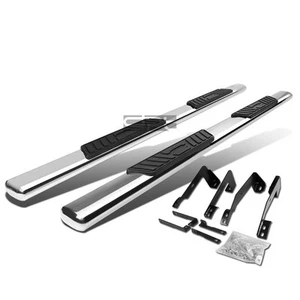 Fit 02-09 Dodge Ram 4Dr Crew Cab 5" Chrome Oval Side Step Nerf Bar Running Board - Picture 1 of 5