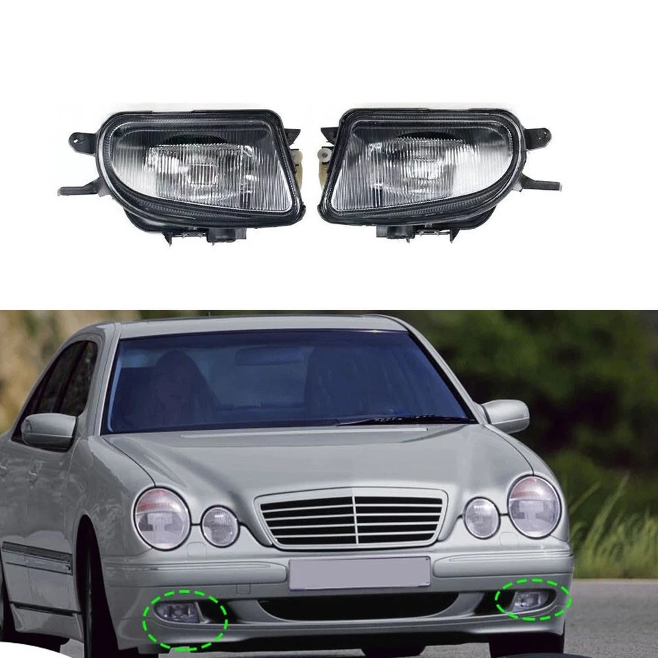 2 шт противотуманных фар на передний бампер для Mercedes Benz W210 E200 E220 E240 E280 E300 - Изображение 1 из 4