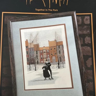 P Buckley Moss Together in the Park 132 Cross Stitch Pattern Chart Ltd Edition - Image 1 of 3