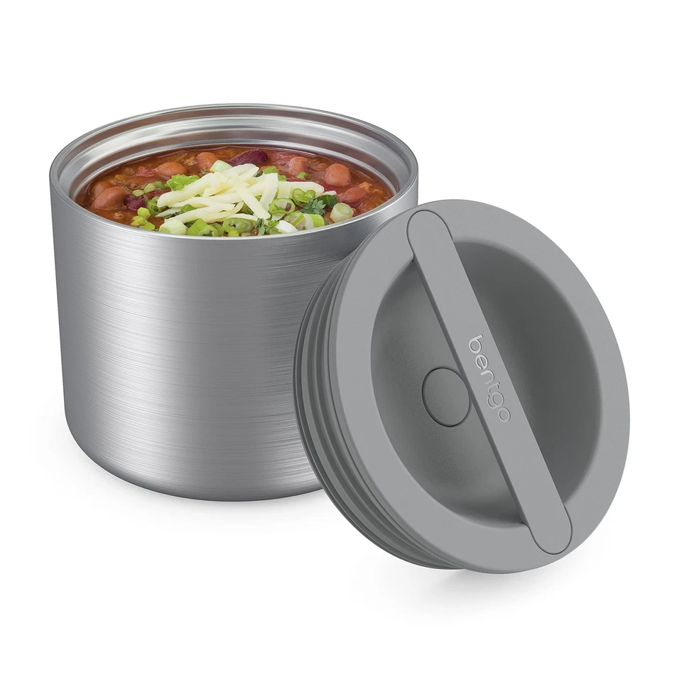 Bentgo Stainless Insulated Food Container - Triple Layer Insulation Leak-Pro...