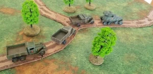 Interlocking Road System 1/100 15mm Flames of War 24pc Set Unpainted - Picture 1 of 1