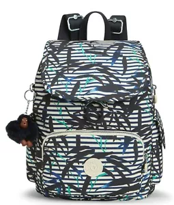 Kipling CITY PACK S Small Backpack - Bamboo Stripes RRP £84 - Picture 1 of 3