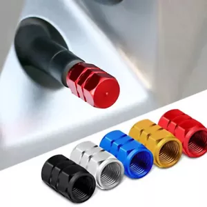 1PC Aluminum Car Tire Valve Caps Tyre Valve Stem Cover Air Dust Wheel Rim ↷ - Picture 1 of 28