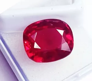 Natürlicher roter Blutrubin Kissenform 20,60 ct loser Edelstein zertifiziert - Bild 1 von 6