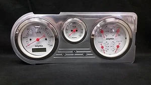 1948 1949 1950 FORD TRUCK 3 GAUGE CLUSTER METRIC - Foto 1 di 4