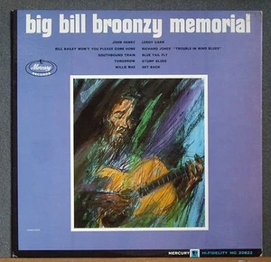 Big Bill Broonzy Memorial Mercury 20822 Mono Promo Label Deep Groove VG+ - Picture 1 of 4