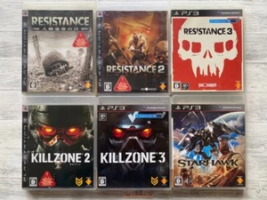 SONY PS3 Resistance 1 2 3 & Killzone 2 3  & Starhawk set from Japan - Picture 1 of 14