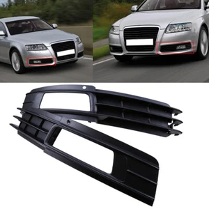 Front Grills Bumper Fog Lights Cover Lamp Frame Trim For Audi A6 C6 2008-2011 - Picture 1 of 9
