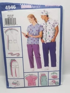 Unisex Uniform-Dress, Belt, Top, Skirt, Pants, & Hat Sewing Pattern by Butterick - Picture 1 of 2