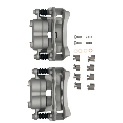 Juego de pinzas de freno delanteras para Jeep Grand Cherokee WJ 4,0 L 4,7 L 1999-2004 con soporte Foto 1 de 4