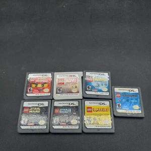 3DS and DS 7 Lego Game Lot Batman, Battles, Ninjago, Rockband, Marvel, Starwars - Picture 1 of 16