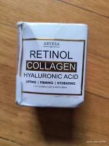Retinol & Collagen Face Cream Hyaluronic Acid Firming Hydrating Lifting 2027 - Picture 1 of 6