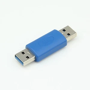 NEW USB 3.0 A Male to Male M/M Converter Adapter Connector Joiner Coupler Cable - Picture 1 of 5