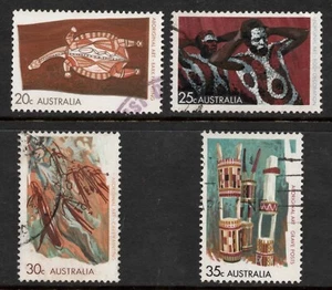 AUSTRALIA 1971 "ABORIGINAL ART " SET VFU. - Picture 1 of 1