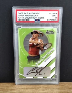 2006 Ace Authentic Center Court Royalty Anna Kournikova /100 Auto PSA 9 - Bild 1 von 4