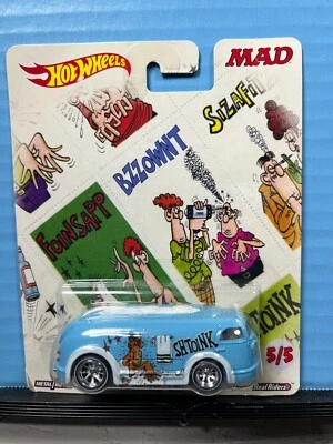 1/64 HOT WHEELS REAL RIDERS MAD MAGAZINE 5/5 HAULIN GAS BLUE - Image 1 of 2