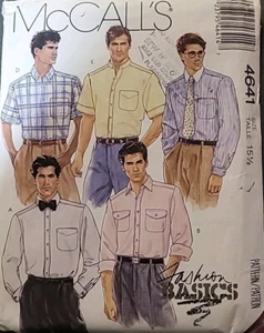 Sewing Pattern McCall's 4641 Men's Shirt with Pockets Size 15 1/2 - Picture 1 of 2