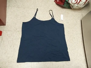 Nwt Time And Tru Womens Plus Cami Adjustable Straps Navy XXL - Picture 1 of 1
