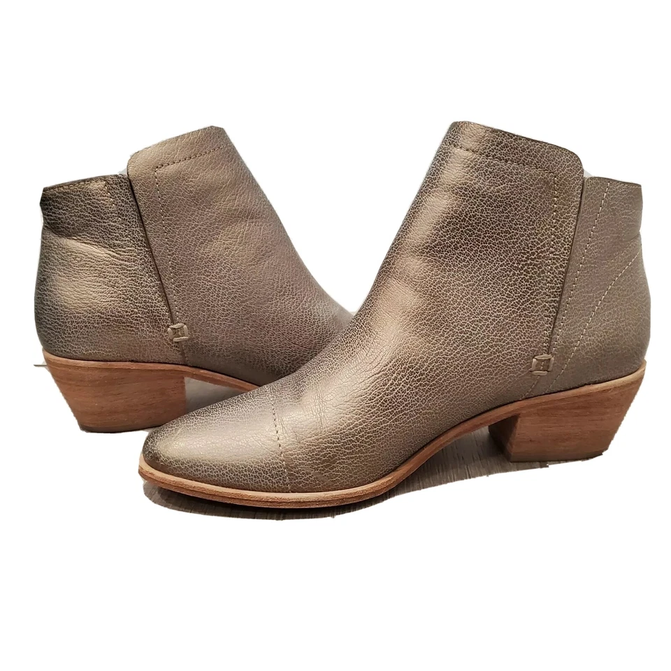 Joie Jodi Metallic Leather Ankle Boots Size EU 38.5 US 8.5 - Image 1 of 4