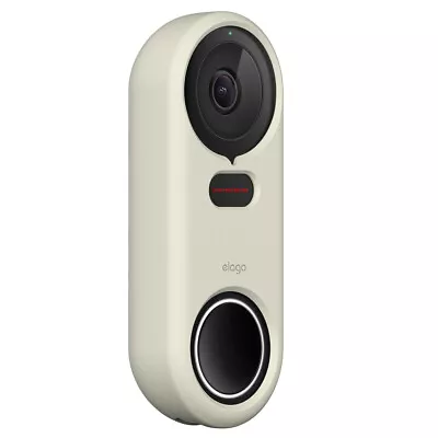 Google Nest Hello Doorbell Cover - elago® Silikon Case [Classic White] - Bild 1 von 4