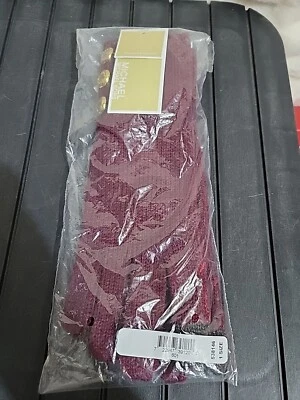 Guantes Michael Kors Knit Tech Talla Única en Rubí Pantalla Táctil Capaces 538146 Nuevos con Etiquetas Foto 1 de 2