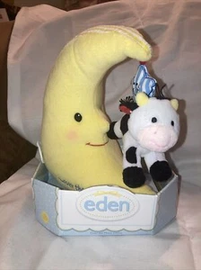 Eden 2002 Learning Curve Cow “Over the Moon “ Rattle Plush RARE brand new in box - Picture 1 of 22