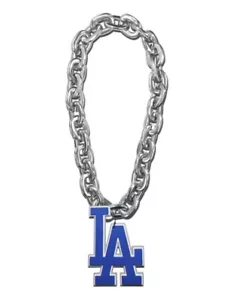 Los Angeles Dodgers MLB Fan Chain 3D Foam Necklace 4 Colors! - Picture 1 of 1