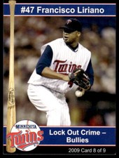 2009 Minnesota Twins Police  #8 Francisco Liriano -