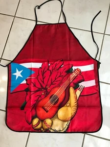 Puerto Rico Apron Fabric Traditions Christmas Parranda Holy Family Navidad - Picture 1 of 15