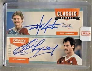 2012-13 Classics Signatures Combos Dual Autographs Gartner Langway 96/100 - Picture 1 of 3