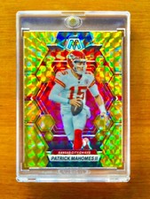 Patrick Mahomes RARE GOLD REFRACTOR PRIZM INVESTMENT CARD MOSAIC SSP CHIEFS MINT