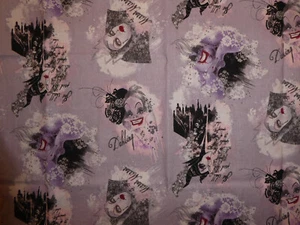 Disney Villains Cruella Evil Queen Ursula Maleficent Stoff - Bild 1 von 7