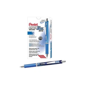 Pentel EnerGel Deluxe RTX Retractable Gel Pens Fine Point Blue 807744 - Picture 1 of 3